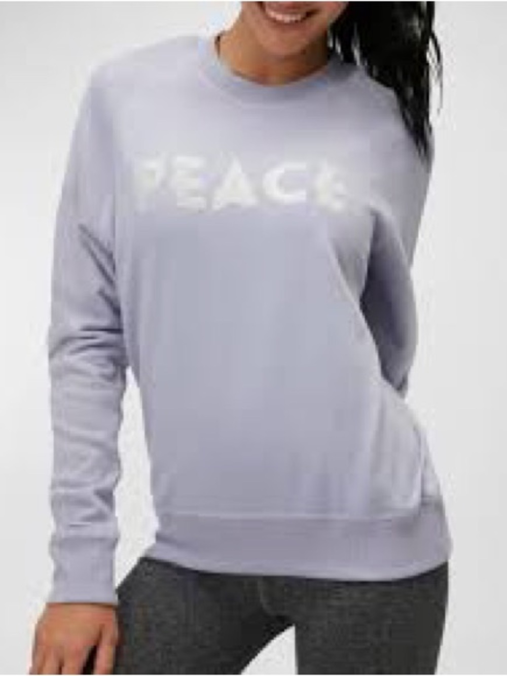 Spiritual Gangster Lavender PEACE Pullover Sweatshirt